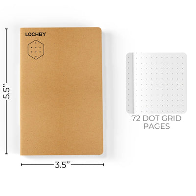 LOCHBY Pocket Journal Notebook - Dot Grid