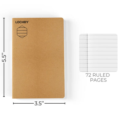 LOCHBY Pocket Journal Notebook - Ruled