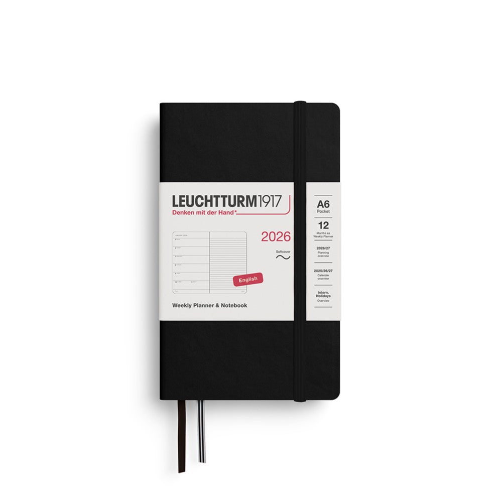 Leuchtturm 1917 Weekly Planner 2026 + Notebook - A6 Soft Cover