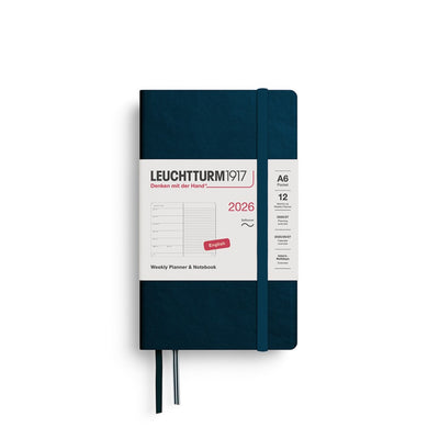 Leuchtturm 1917 Weekly Planner 2026 + Notebook - A6 Soft Cover