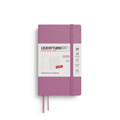 Leuchtturm 1917 Weekly Planner 2026 + Notebook - A6 Soft Cover