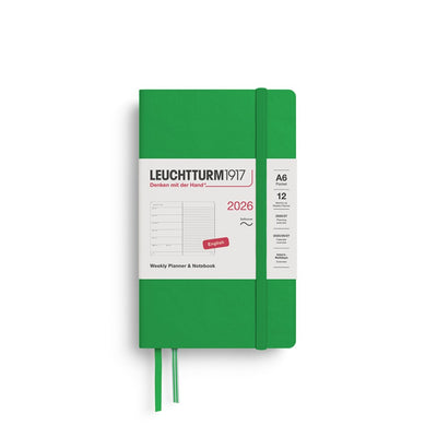 Leuchtturm 1917 Weekly Planner 2026 + Notebook - A6 Soft Cover