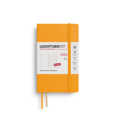 Leuchtturm 1917 Weekly Planner 2026 + Notebook - A6 Soft Cover