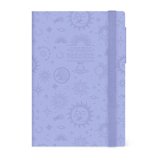 Legami 2027 Medium Weekly Diary / Notebook - Cosmic Lilac