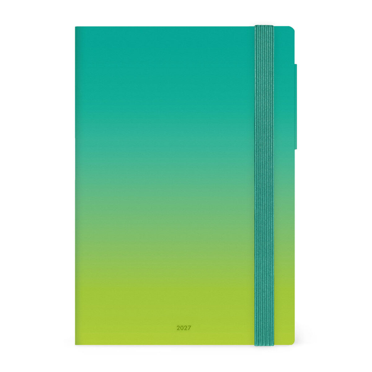 Legami 2027 Medium Weekly Diary / Notebook - Shades of Green