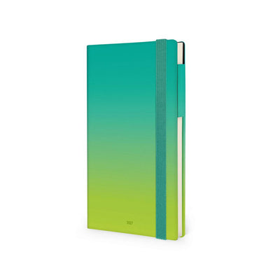 Legami 2027 Medium Weekly Diary / Notebook - Shades of Green