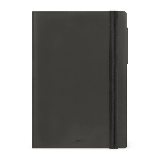 Legami 2027 Medium Weekly Diary / Notebook - Black Suit