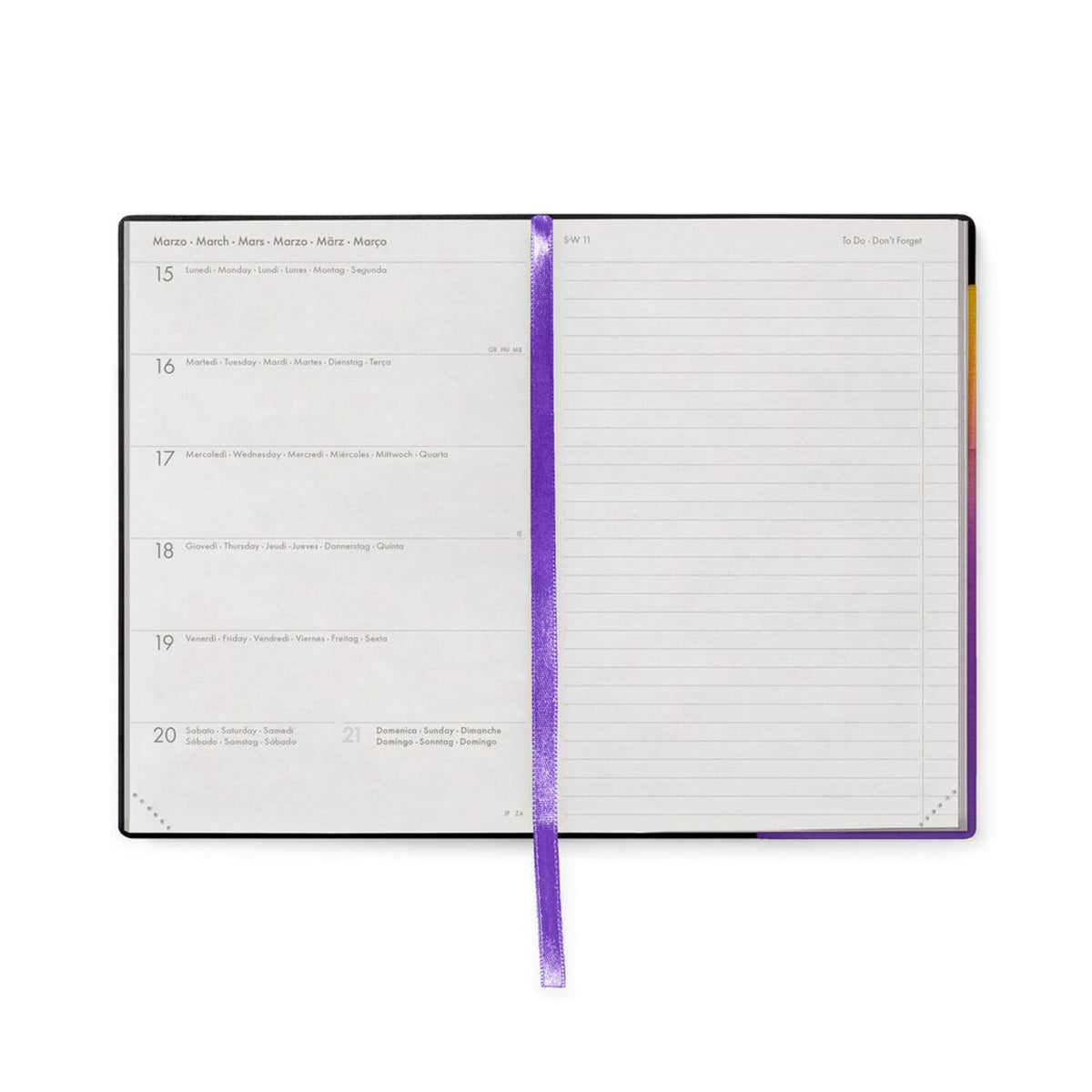 Legami 2027 Medium Weekly Diary / Notebook - Sunset Vibes