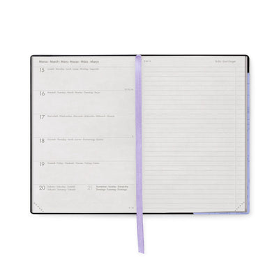 Legami 2027 Medium Weekly Diary / Notebook - Cosmic Lilac