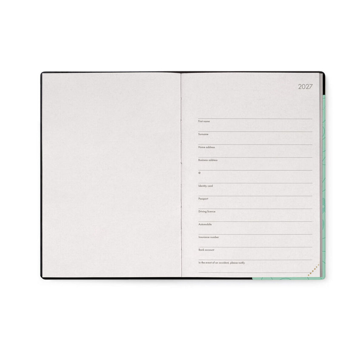 Legami 2027 Medium Weekly Diary / Notebook - Botanical Garden