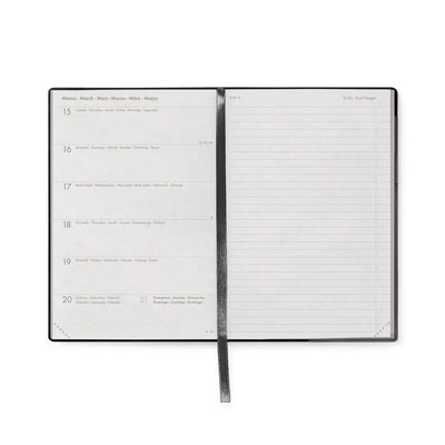 Legami 2027 Medium Weekly Diary / Notebook - Black Suit