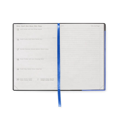 Legami 2027 Medium Weekly Diary / Notebook - Ecletic Blue
