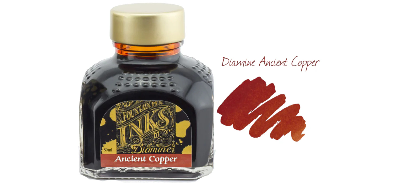 Diamine Ink Bottle 80ml - Brown Shades - Assorted Colours