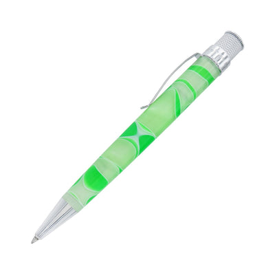 Retro 51 Tornado Acrylic Cosmic Rollerball - Green and White