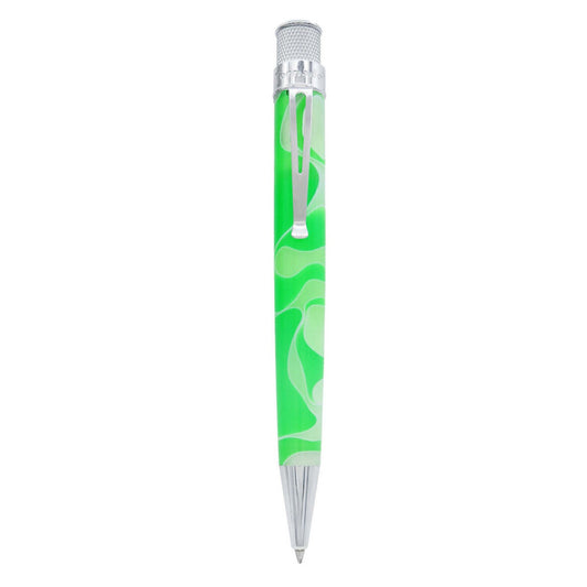 Retro 51 Tornado Acrylic Cosmic Rollerball - Green and White