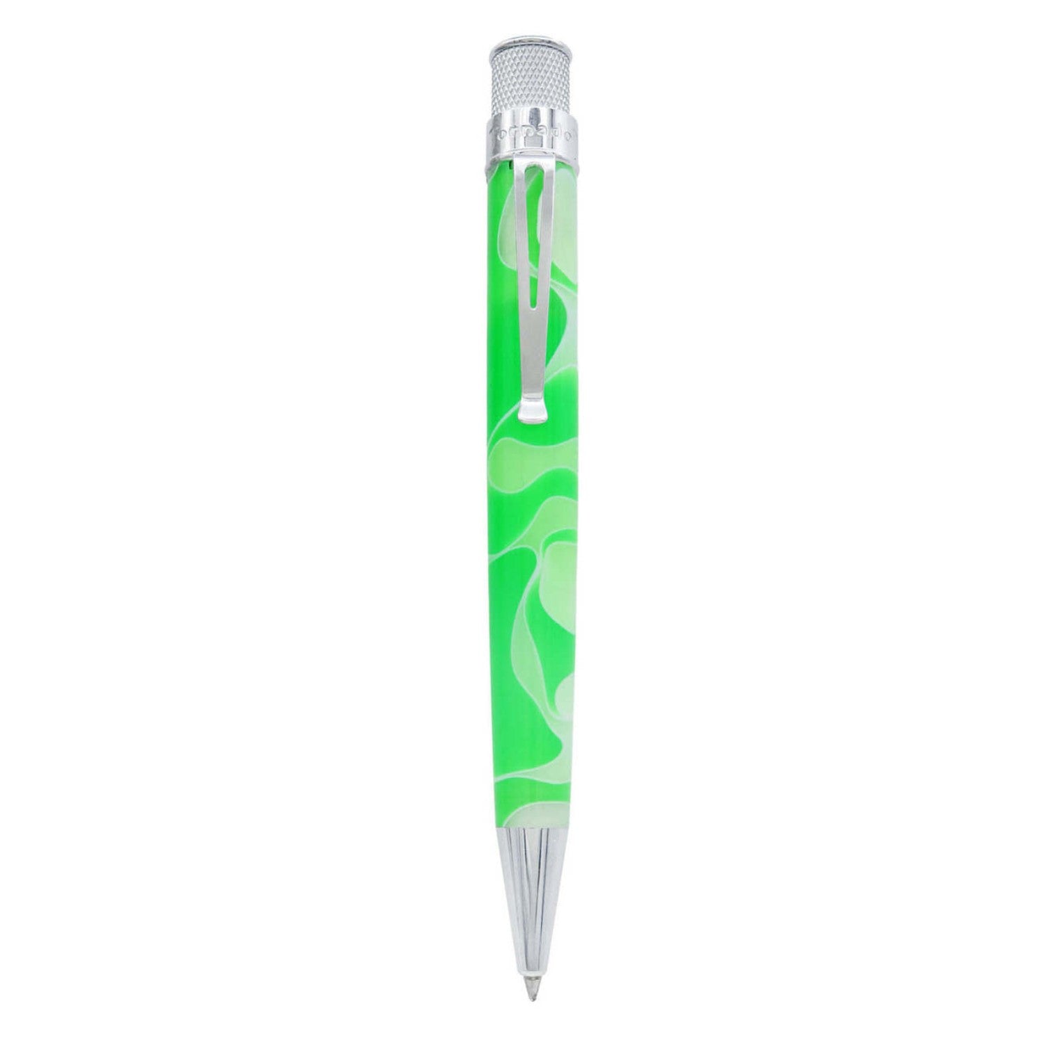 Retro 51 Tornado Acrylic Cosmic Rollerball - Green and White
