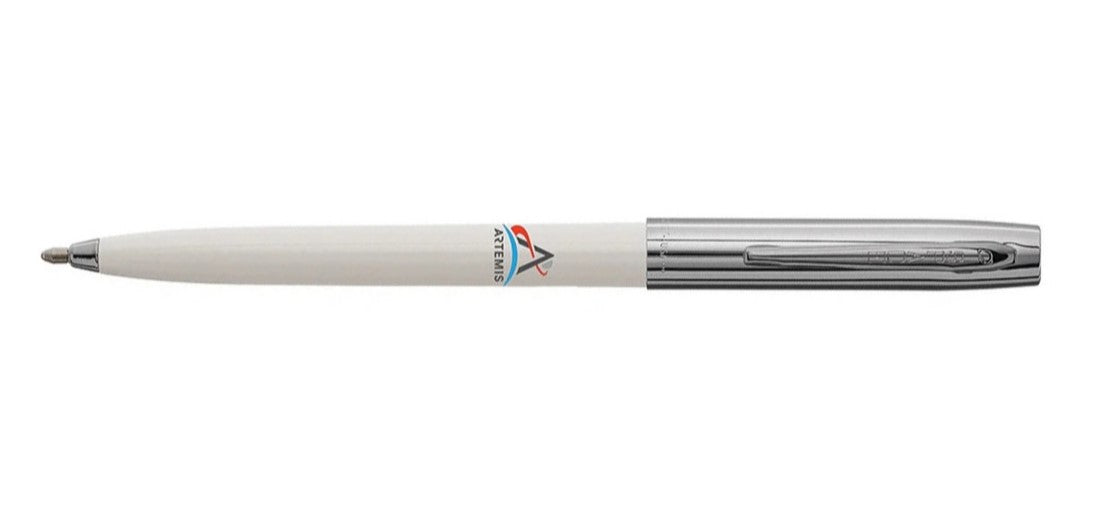 Fisher Space Pen Cap-O-Matic - White Barrel with Artermis Logo