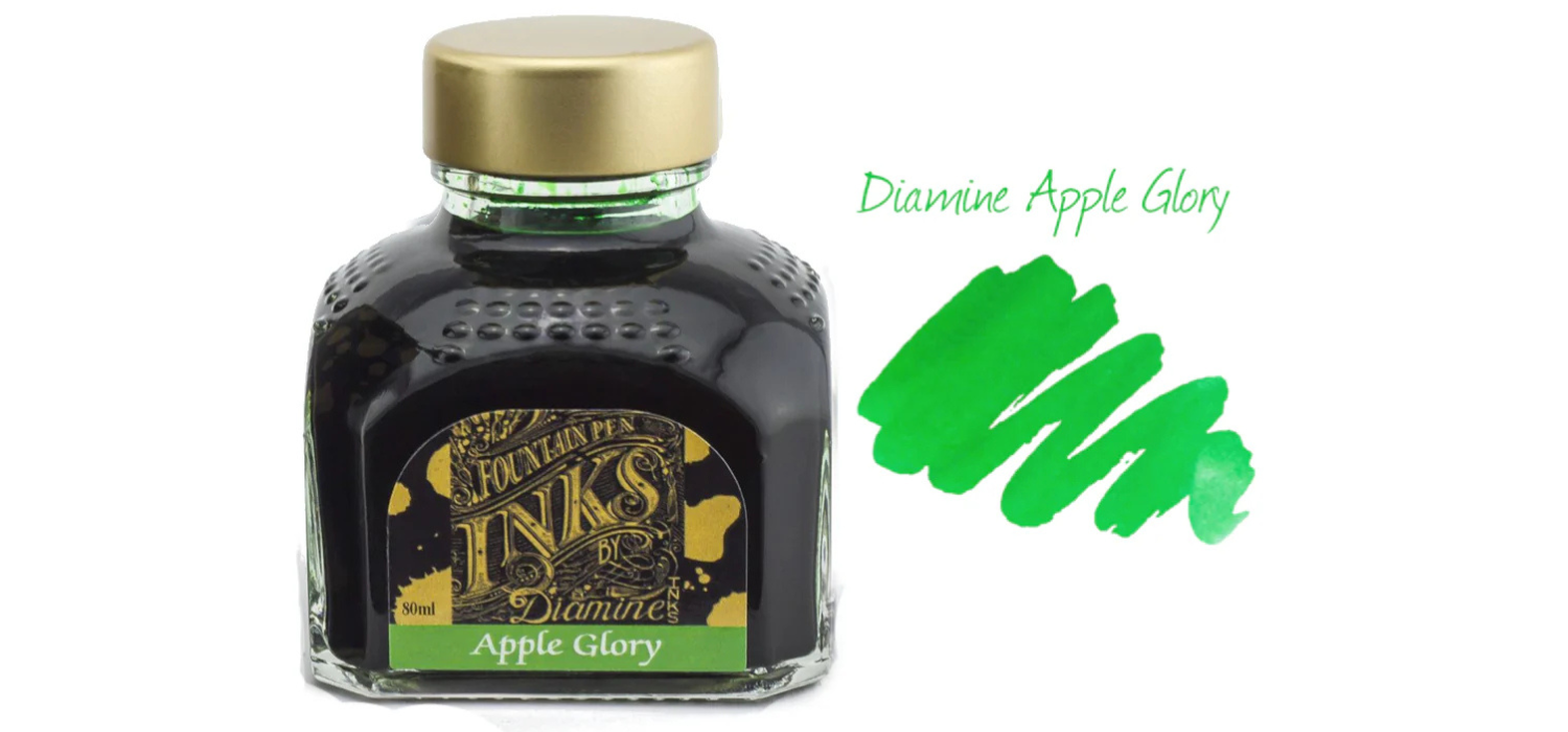 Diamine Ink Bottle 80ml - Green Shades - Assorted Colours