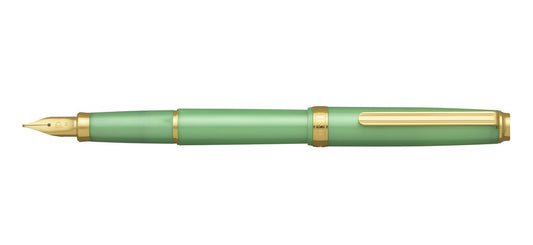 Platinum Biso Fountain Pen - Sparkle Mint Green