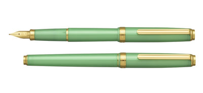 Platinum Biso Fountain Pen - Sparkle Mint Green