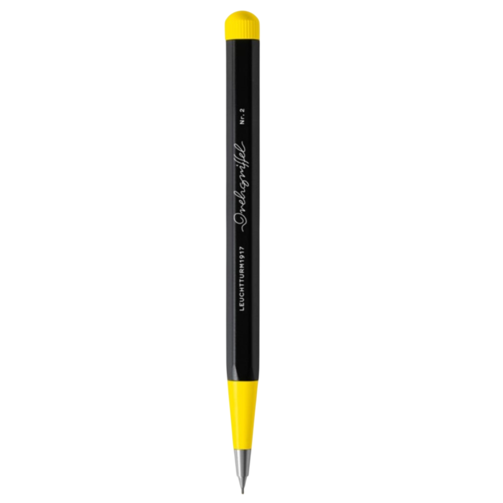 Leuchtturm 1917 Drehgriffel #2 Bauhaus Mech Pencil 0.7mm - Black / Lemon