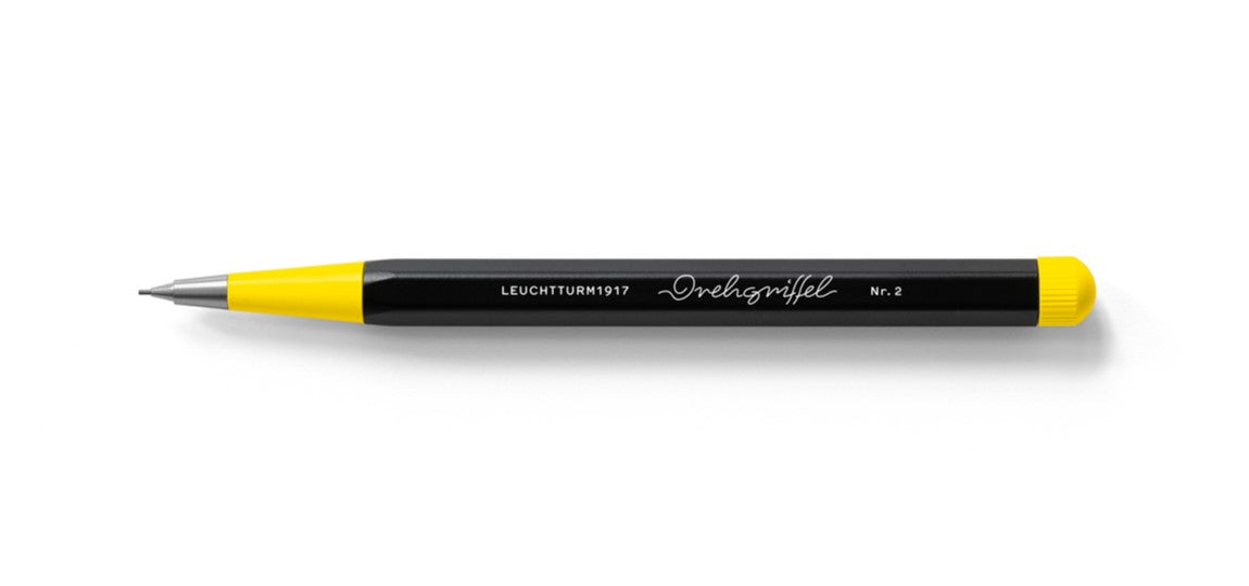 Leuchtturm 1917 Drehgriffel #2 Bauhaus Mech Pencil 0.7mm - Black / Lemon