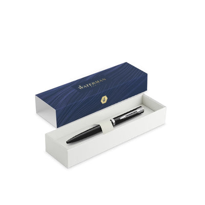 Waterman Impression Ballpoint Pen - Black Lacquer / Chrome Trim
