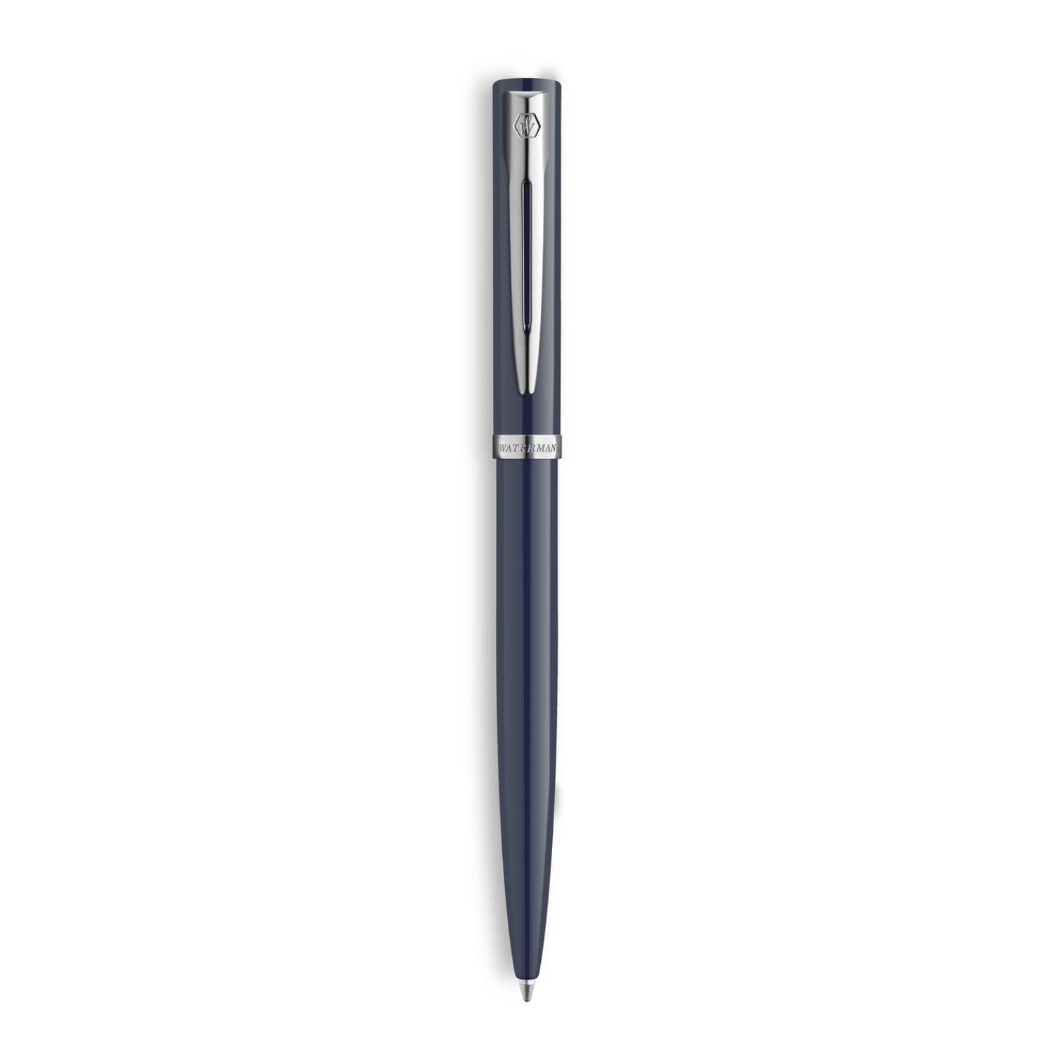 Waterman Impression Ballpoint Pen - Blue Lacquer / Chrome Trim