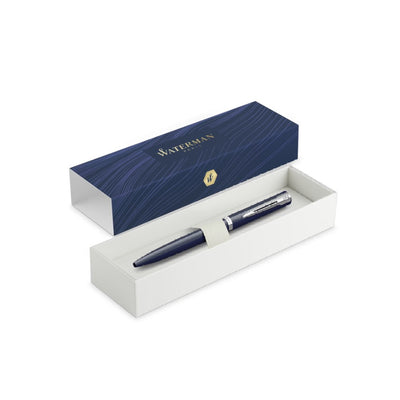 Waterman Impression Ballpoint Pen - Blue Lacquer / Chrome Trim