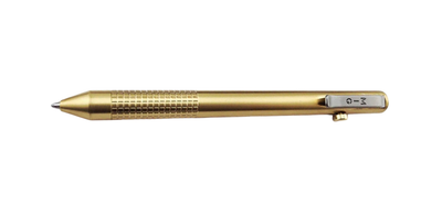 MIG Model 1 Bolt Action Ballpoint Pen - Brass Grid