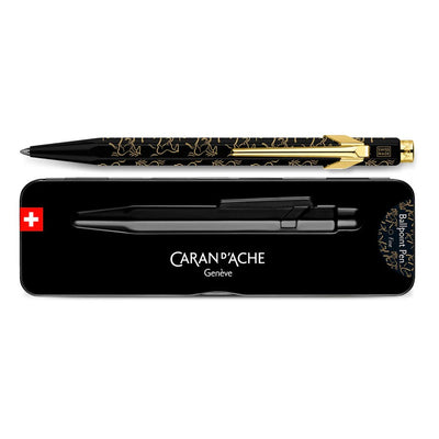 Caran dAche 849 Horse Ballpoint Pen - Black / Gold Trim