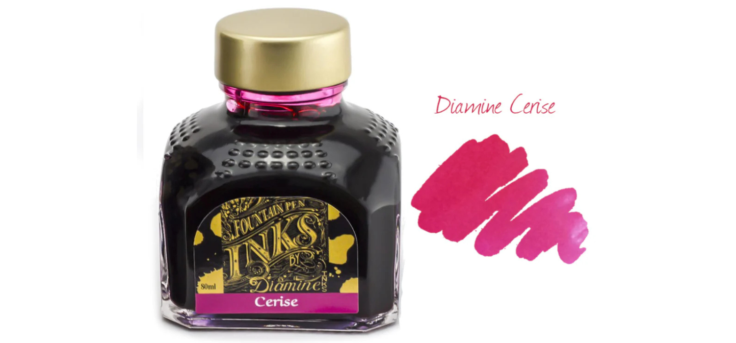 Diamine Ink Bottle 80ml - Pink Shades - Assorted Colours