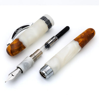 Conklin 1898 Spectra Fusion Fountain Pen - White