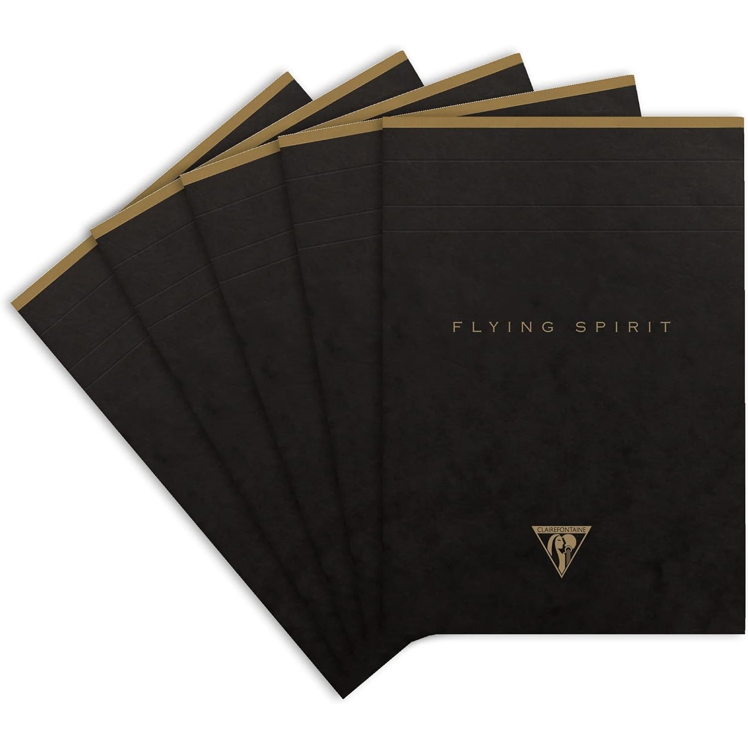 Clairefontaine Flying Spirit Notepad A5 Lined - Black