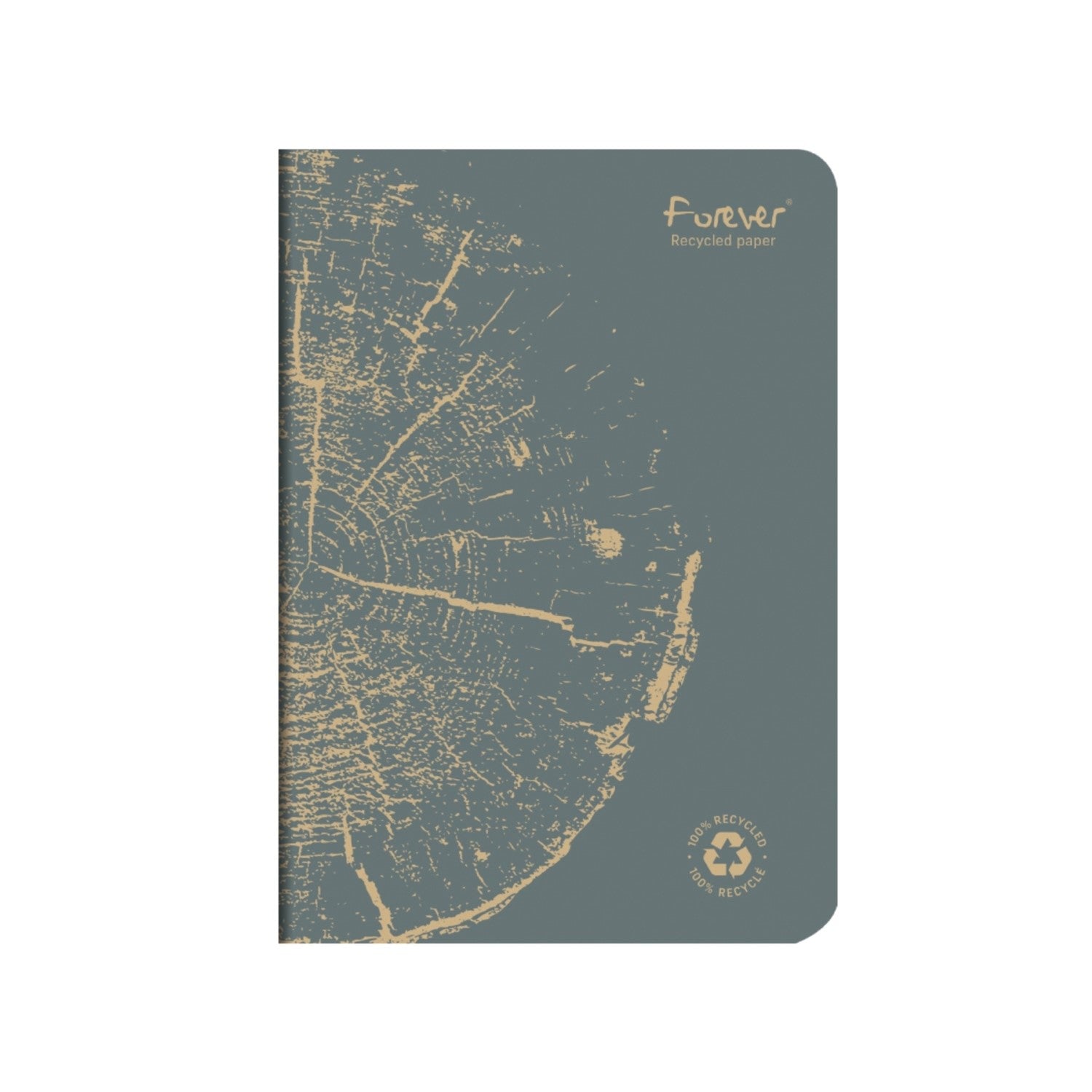 Clairefontaine Forever Notebook 100% Recycled A5 Lined - Grey