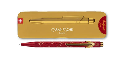 Caran dAche 849 Dragon Ballpoint Pen - Red / Gold Trim - Special Edition
