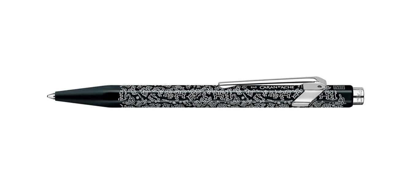 Caran dAche 849 Ballpoint Pen - Keith Haring - Black / White - Special Edition