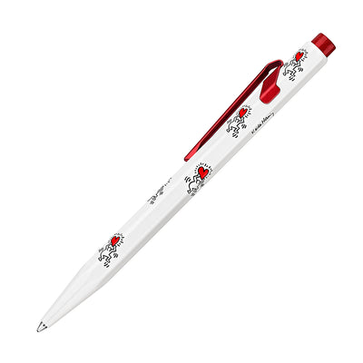 Caran dAche 849 Ballpoint Pen - Keith Haring - White / Red - Special Edition