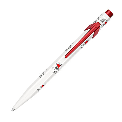 Caran dAche 849 Ballpoint Pen - Keith Haring - White / Red - Special Edition