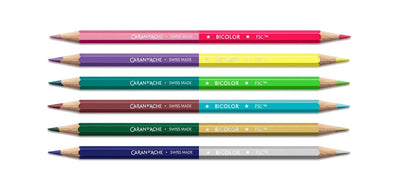 Caran dAche Claim Your Style 5 Bicolour Pencils - Pack of 6 - Special Edition