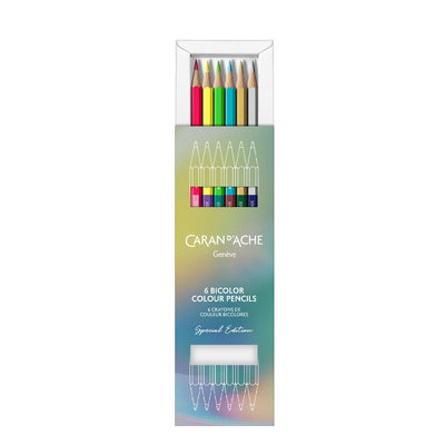 Caran dAche Claim Your Style 5 Bicolour Pencils - Pack of 6 - Special Edition