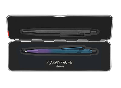 Caran dAche 849 Claim Your Style 5 Ballpoint Pen - Purple Ocean - Special Edition