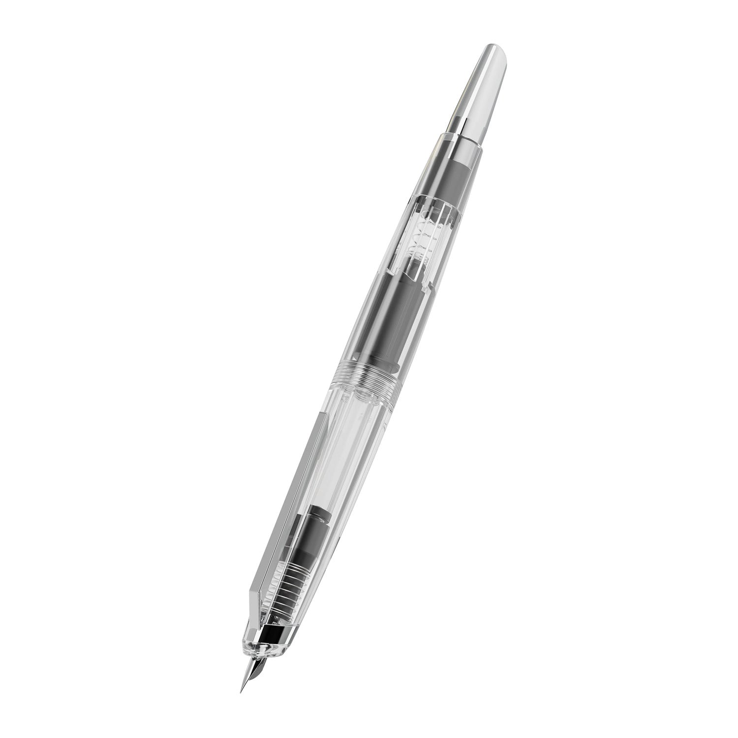 Endless Phantom Fountain Pen - Clear / Chrome