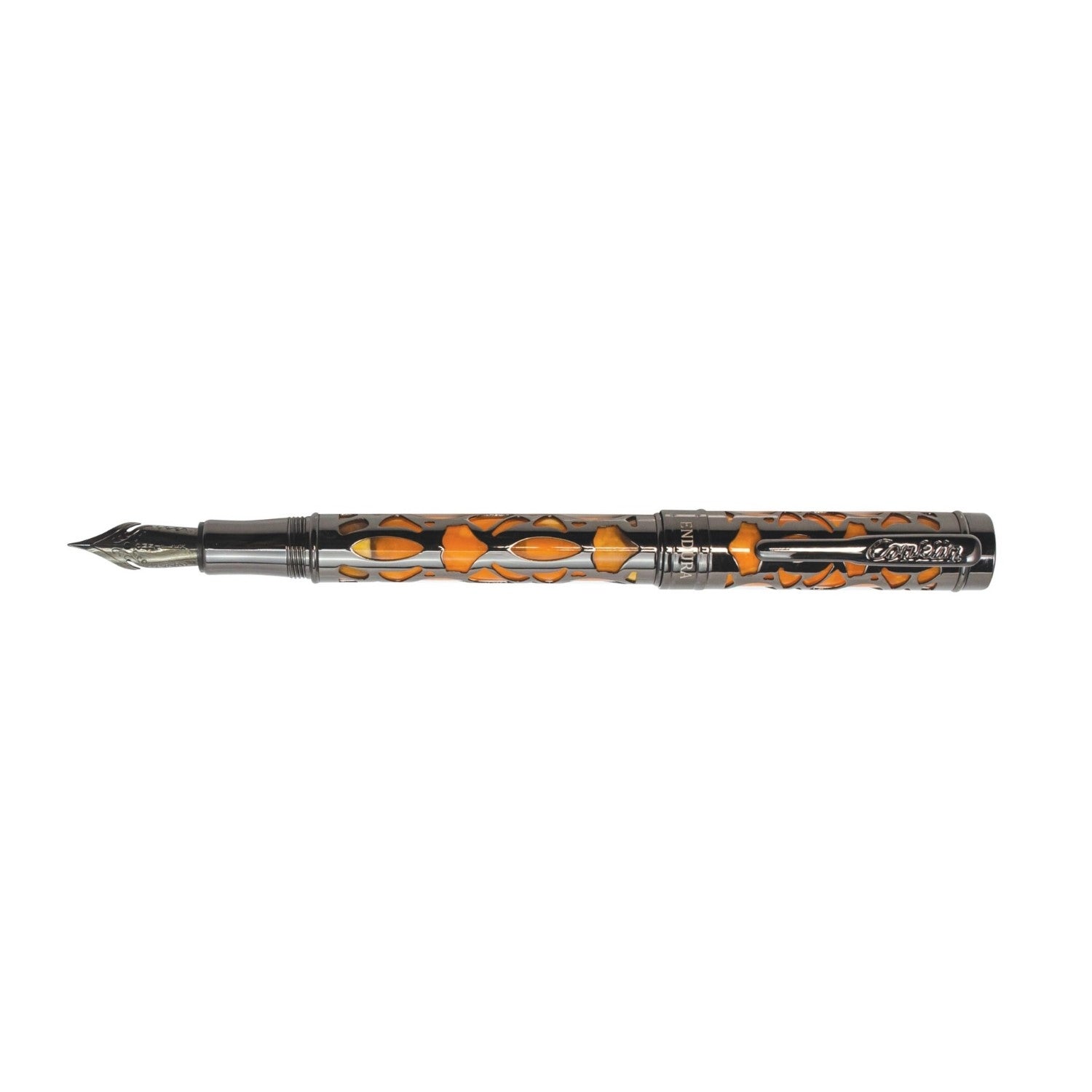 Conklin Endura Deco Crest Fountain Pen - Orange