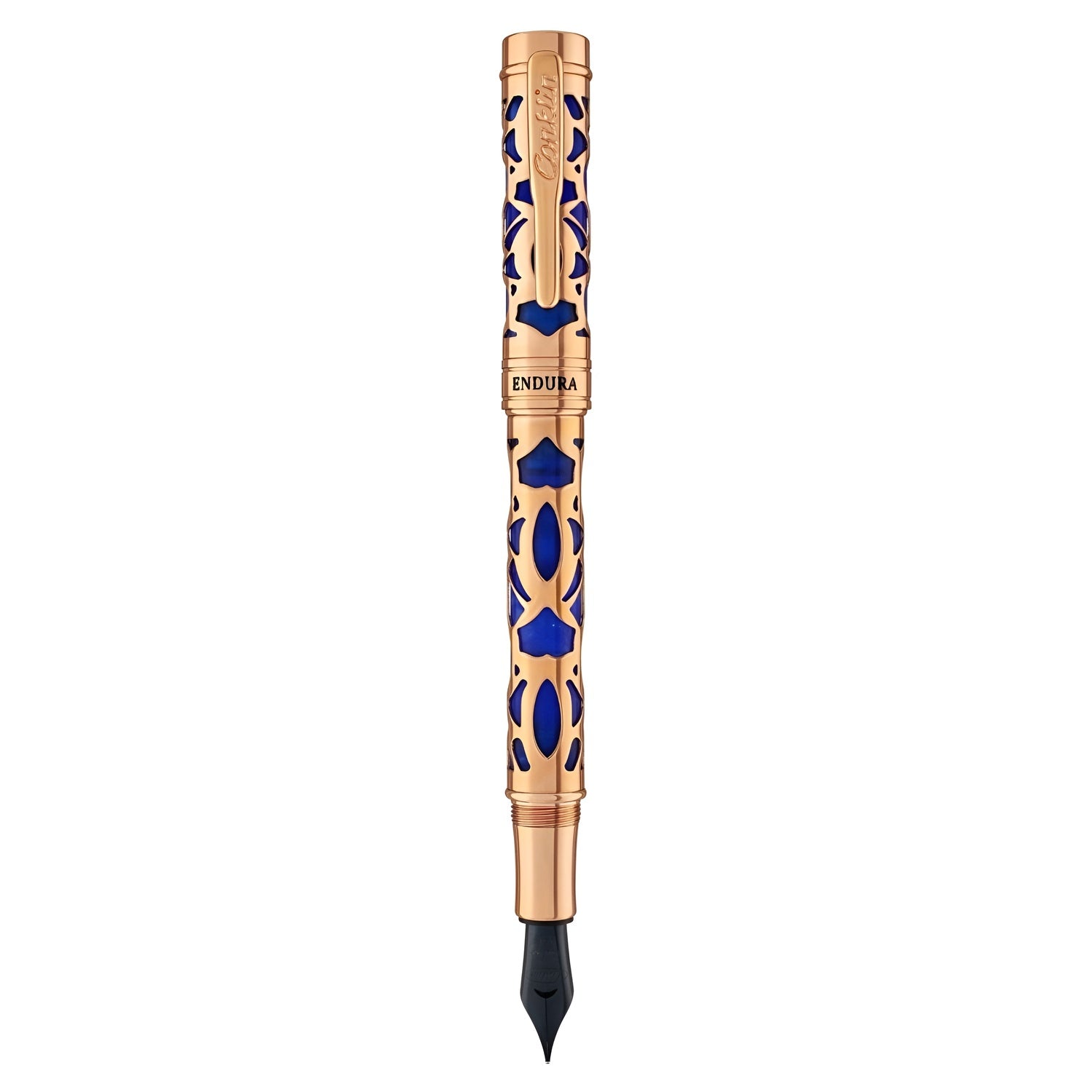Conklin Endura Deco Crest Fountain Pen - Blue