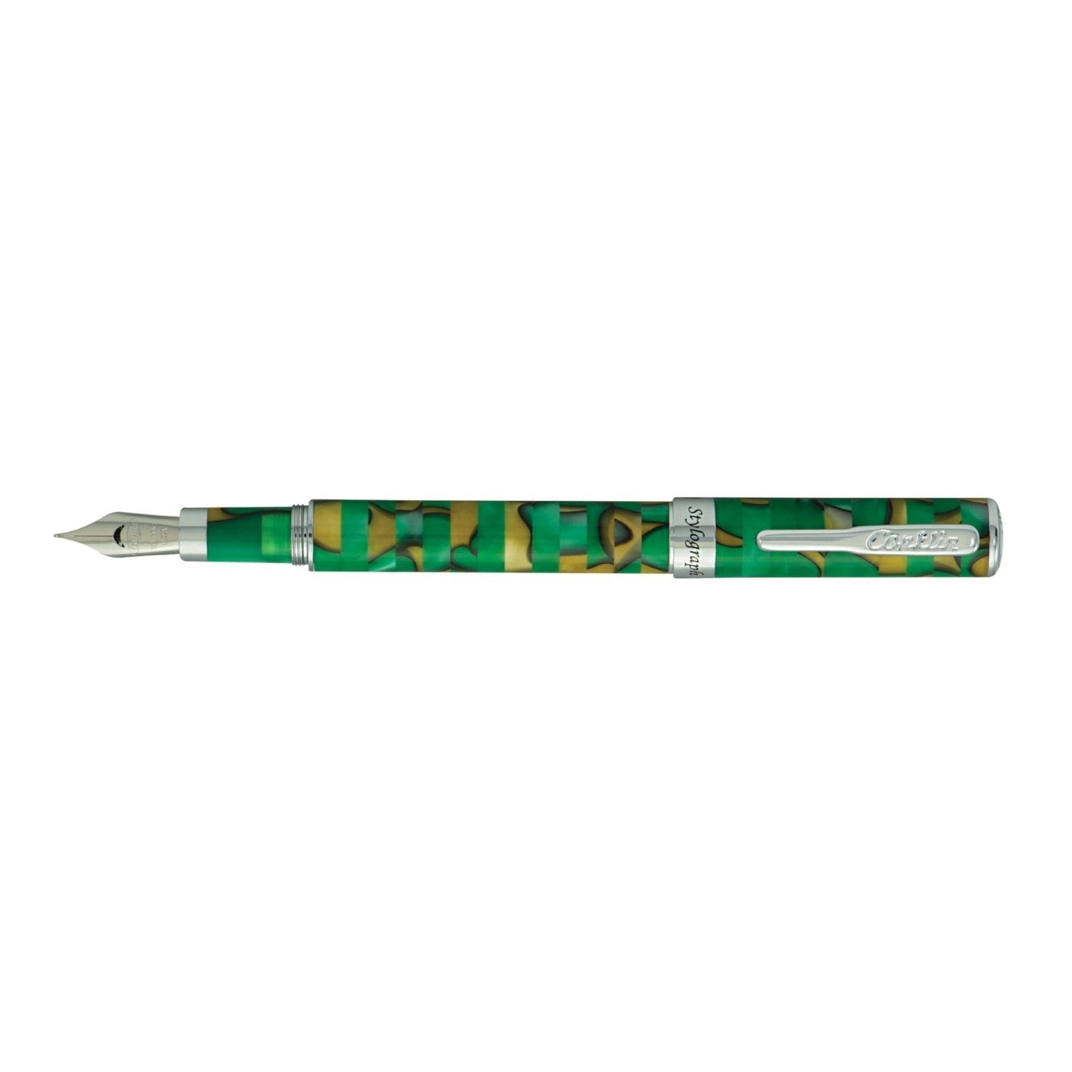 Conklin Stylograph Mosaic Fountain Pen - Green
