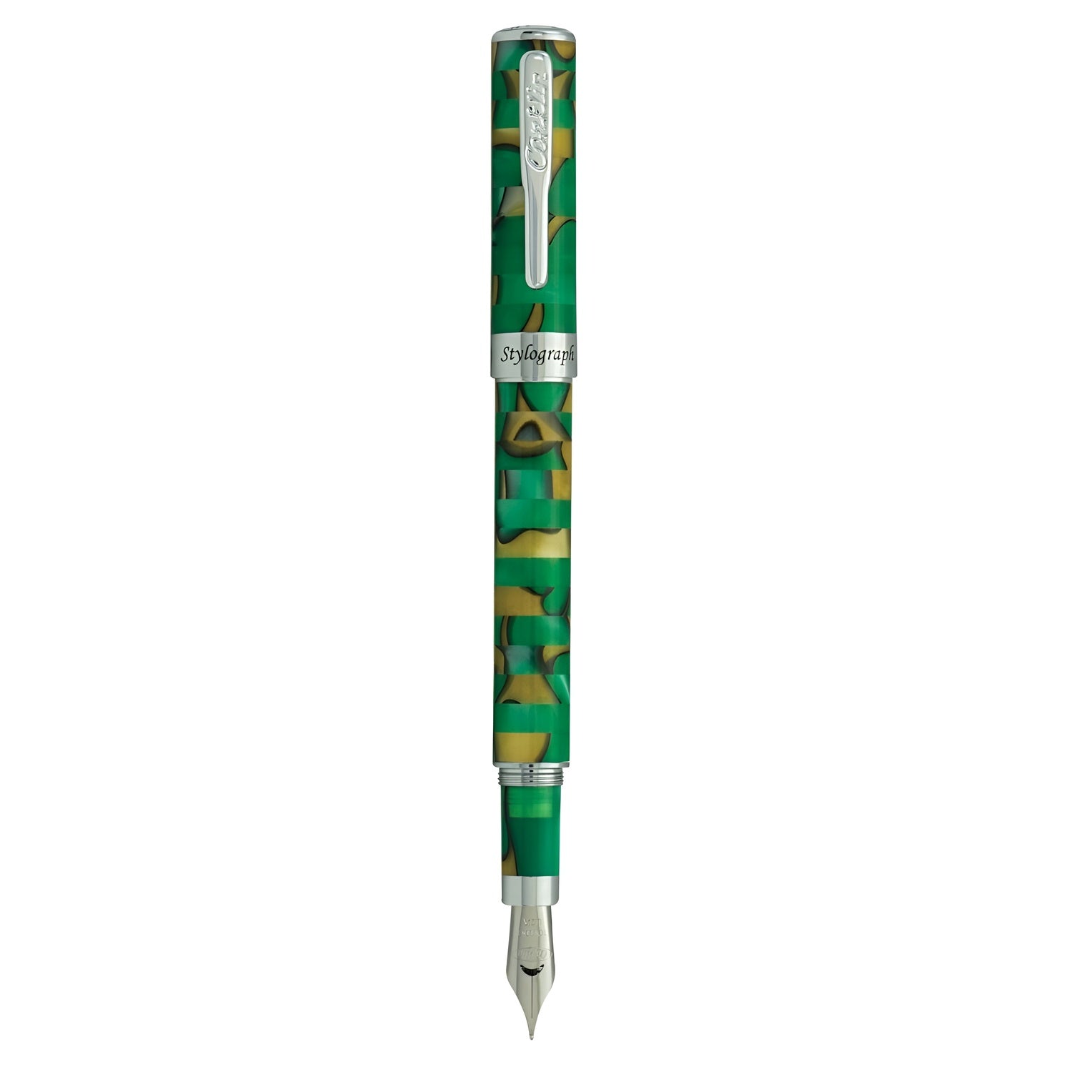 Conklin Stylograph Mosaic Fountain Pen - Green
