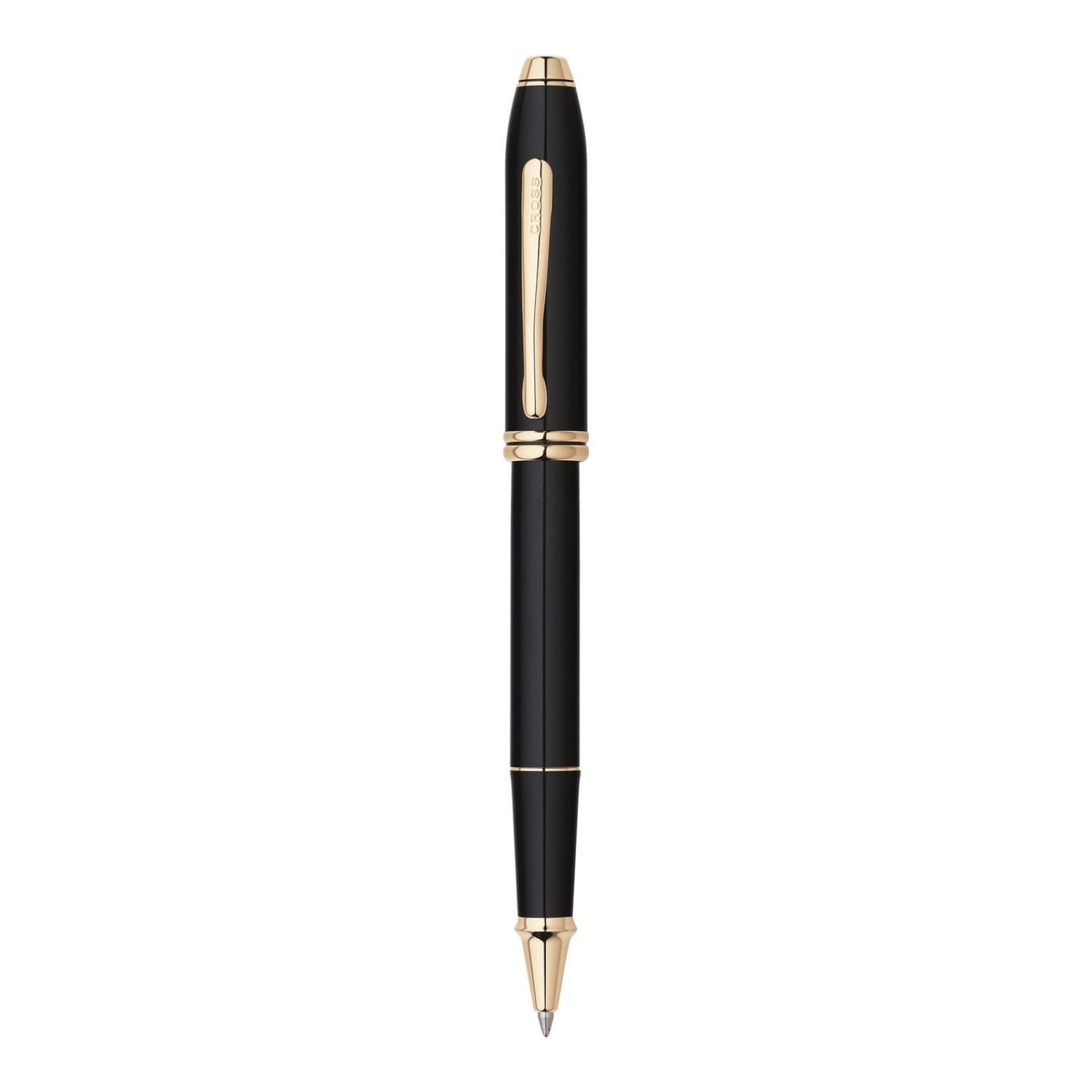Cross Townsend Selectip Rollerball - Black Lacquer / 23kt Gold Trim