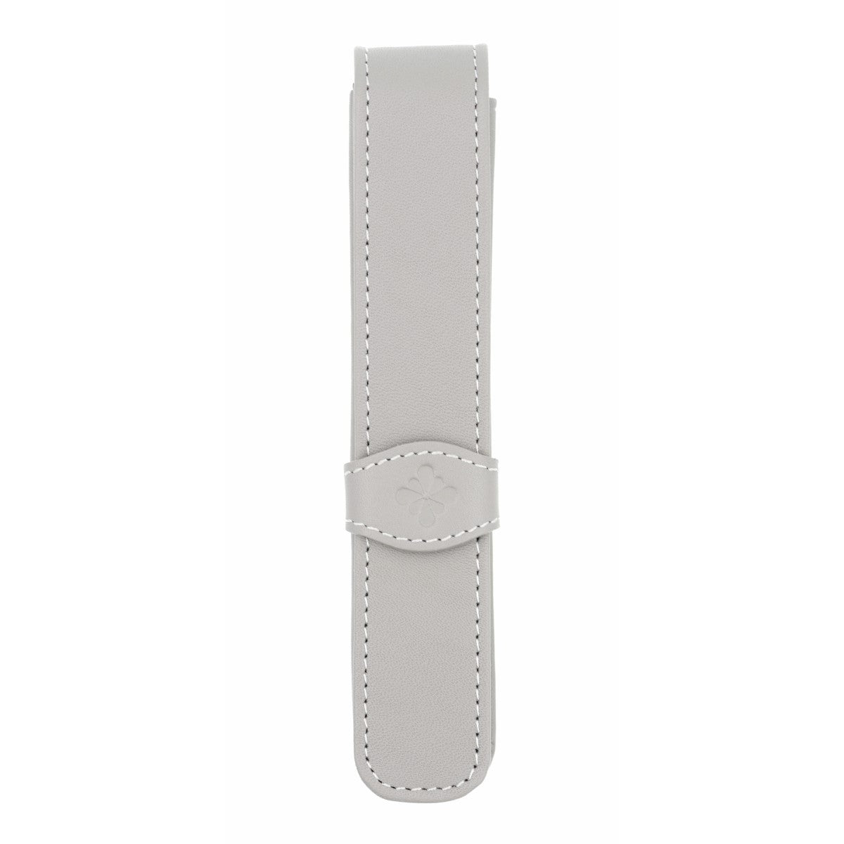Diplomat Leather Single Pen Case - Grey