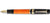 Delta DV2 Mid Size Fountain Pen - Orange / Gold Trim